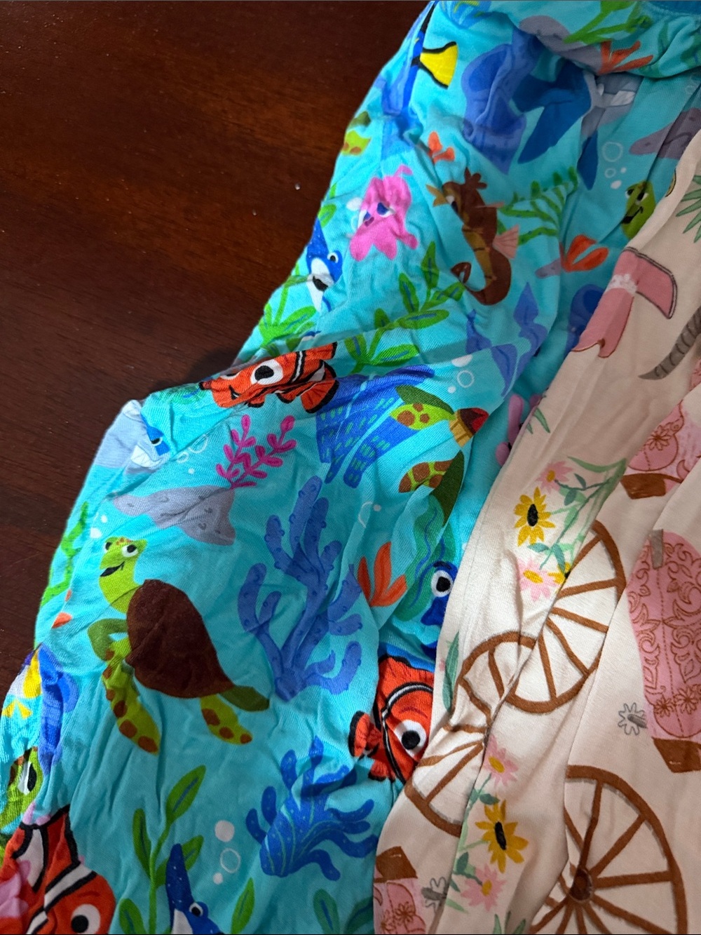 Little Sleepies Kids Pull-On Shorts in Aqua, Cream, Navy - Picture 4 of 4